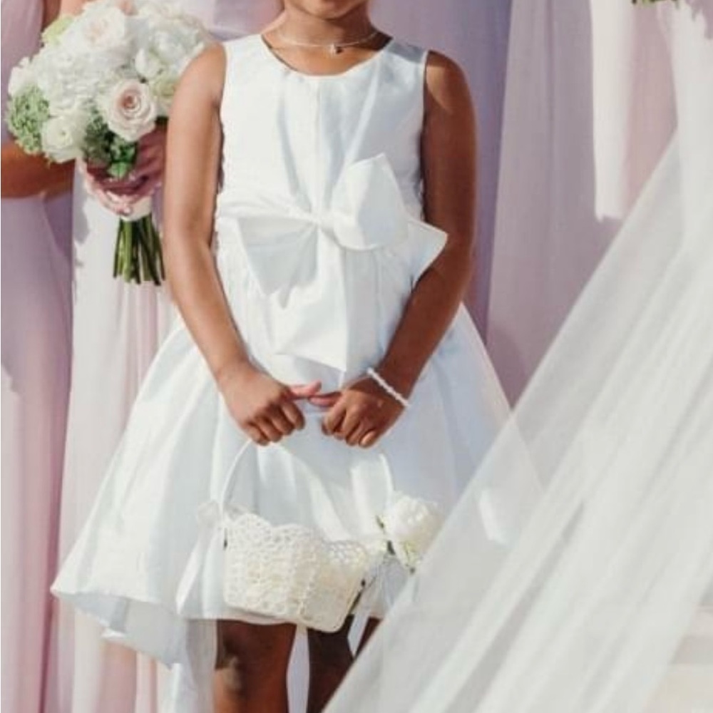 White Flower Girl/First Communion Dress